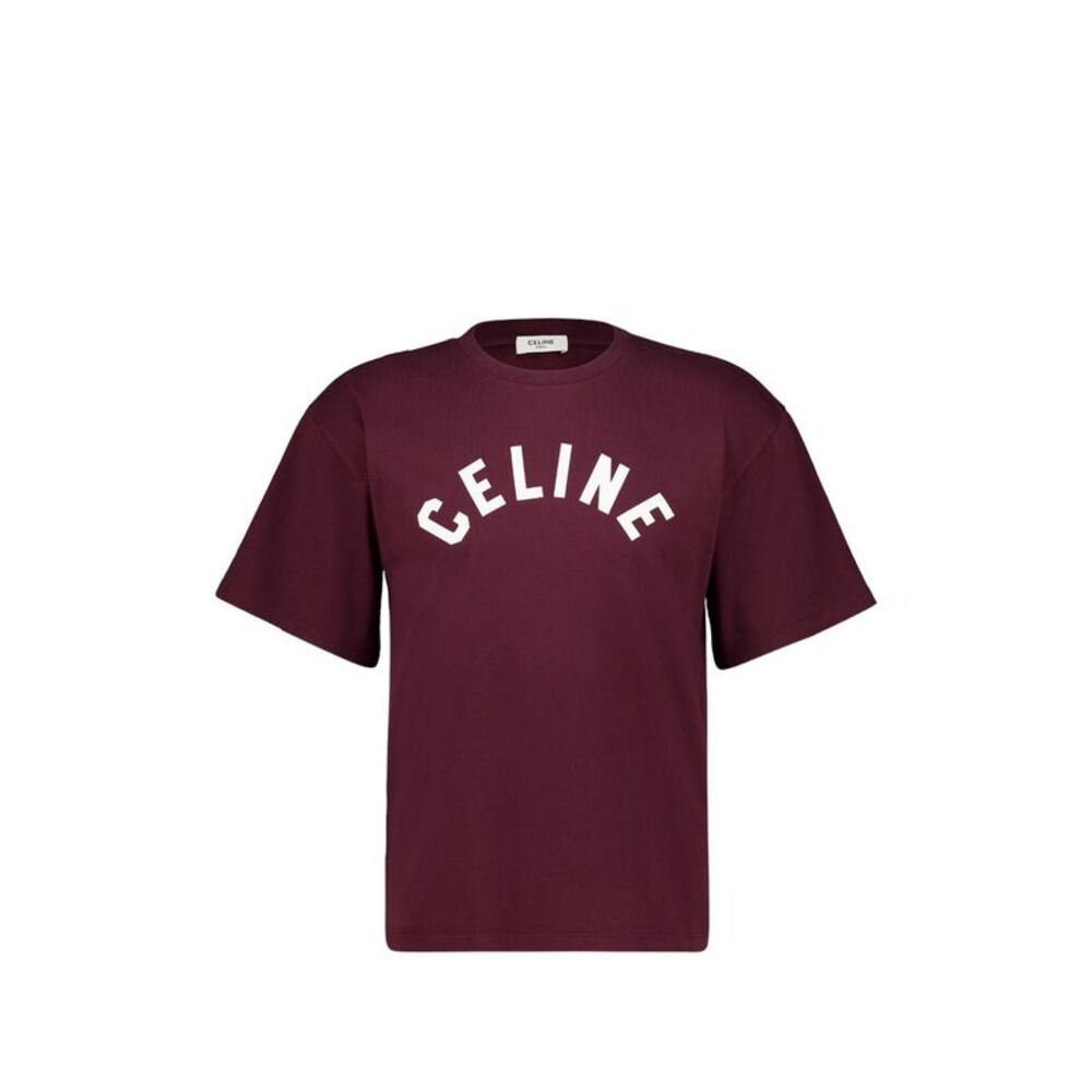 Celine Men Logo Cotton T-Shirt